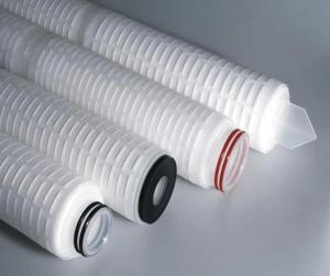 0.1um 10'' 20'' Pleated Filter Cartridge Hydrophobic PTFE Membrane