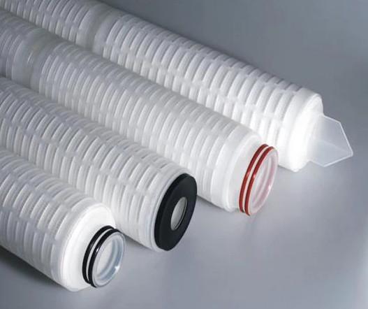 Cheap 0.1um 10'' 20'' Pleated Filter Cartridge Hydrophobic PTFE Membrane for sale