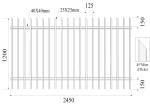 Q235 Interpon Weather Resistance Garrison Fence Panels For Garden / Factory