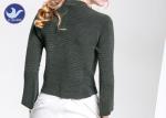 Charm Crop Top Womens Knit Pullover Sweater Lady Three Quarter Sleeves Short