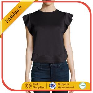Quality Ruffle-Trim Crewneck Top wholesale
