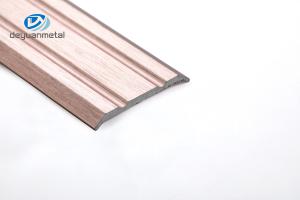 Quality 0.7mm Tile Floor Metal Transition Strips , 6063 aluminium floor transition strip wholesale