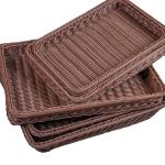Small Home Table Fruit Towels Woven Storage Basket 30x20x7CM