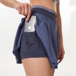 Mesh Breathable Women Athletic Pleated Tennis Skorts Lightweight