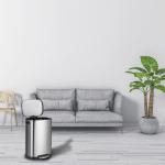 Hotel Recycled Stainless Steel 13 Gallon Trash Can