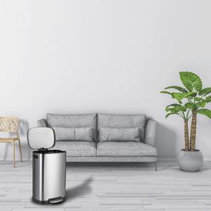 Quality Recycling 50 Liter Stainless Steel Step Trash Can wholesale