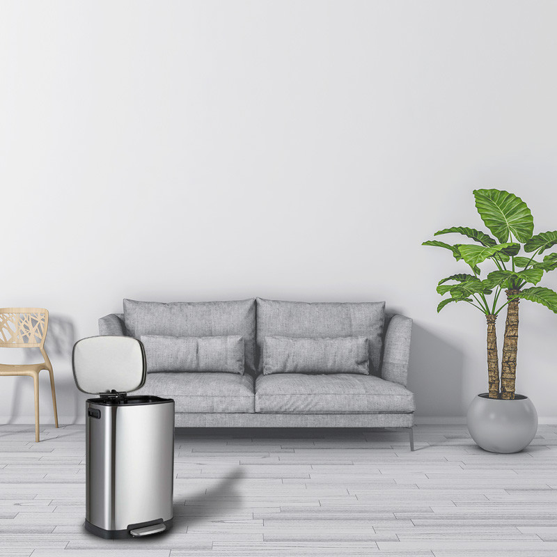 Indoor 50 Liter Gallon Trash Cans With Soft Step