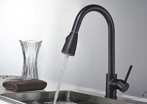 Quality Blacken Kitchen Sink Faucets , ROVATE Industrial Kitchen Faucet For Home wholesale