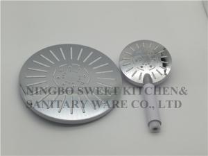 Quality chrome plating shower head hand shower set round overhead shower rain shower ABS bathroom shower wholesale
