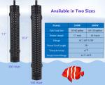 Freshwater 300 Watt Submersible Fish Tank Heater