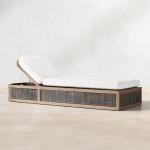 Outdoor Garden Pool Lazy Patio Leisure Chair PE Twisted Vine Lounge Bed for