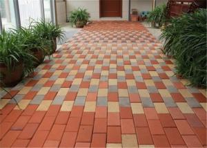 Quality Standard Size Clay Paving Brick Interlocking Brick Pavers 30 / 40 / 50 / 60mm wholesale