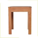 Multi Purpose Metal Paint Iron Feet 52.9cm Solid Mahogany End Table