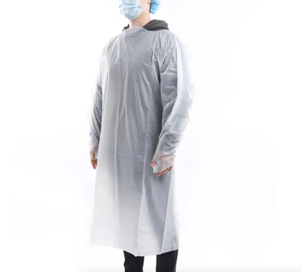 Disposable Waterproof plastic apron cpe gown Disposable CPE Gown excellent