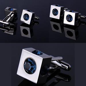 Quality Mirror Polish+Steel Wire+ Stainless Steel Cuff-link wholesale