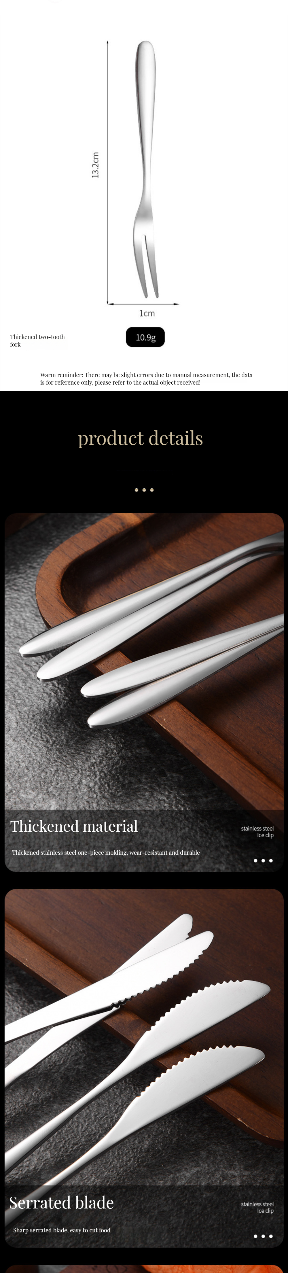 Customized Logo Acceptable Vintage Silver Stainless Steel Cutlery Set for Travel Camping