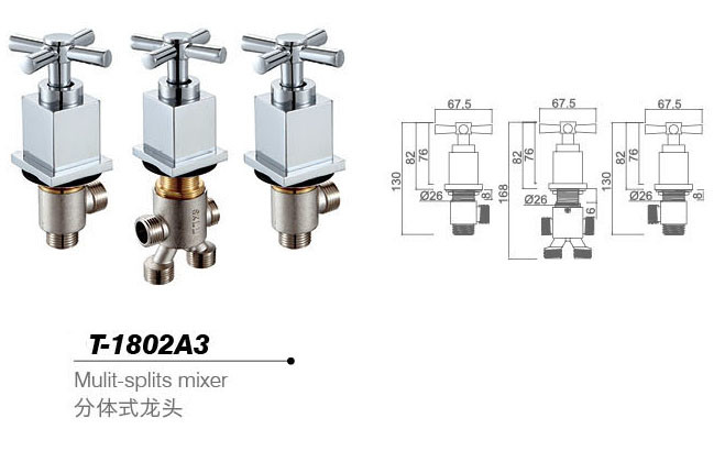 Bathtub mixer,Faucet,cold/hot water basin tap T-1802A3