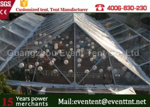Quality Clear Roof Party Tent For 300 People , Transparent Wedding Tent With PVC Fabric wholesale