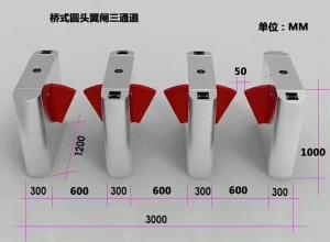 Quality AC220V 110V Subway Station Entrance Barrier Systems wholesale