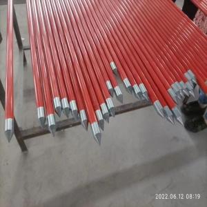 Quality 1600mm Length Red FRP Rods Vertical Pole Solid Fiberglass Rod wholesale