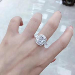 Quality OEM Wedding 925 Sterling Silver Rings For Girl 8mm wholesale