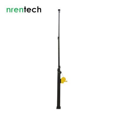 6m galvanized manual crank telescopic mast-NR-G1750-6000 Steel Telescopic Mast, Crank Mast, Manual Mast