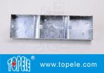 Steel BS4568 Terminal 1+1+1 Gang Box , Electrical Boxes And Covers Saudi Arabia