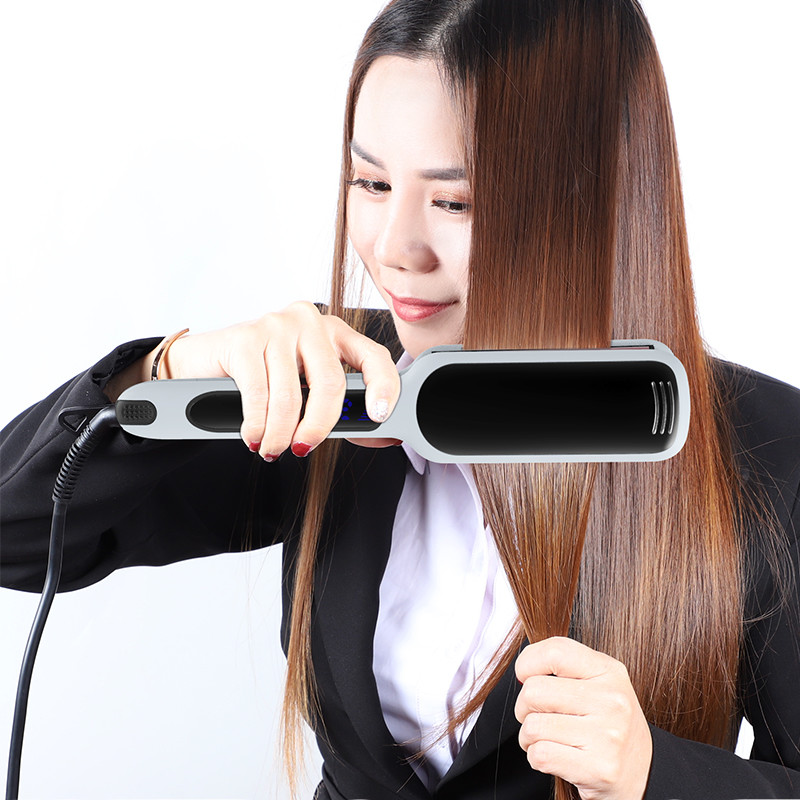 60W Ceramic Infrared Hair Straightener With LCD Screen Display