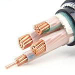 4c XLPE Insulated Armoured Power Cable, PVC Sheath （AL/CU/PVC/XLPE/STA/NYBY