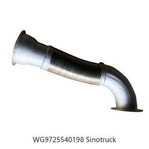 Quality Sinotruk Parts HOWO Flexible Exhaust Pipe Wg9725540198 wholesale