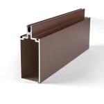 wood grain Glazed Aluminum Curtain Wall Framing Thermal Break