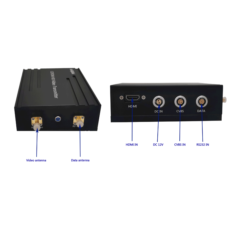 300-900Mhz UAV Wireless Video Transmitter 5W COFDM Long Range Drone Data Link with Private Mold and Max Speed 450km/h