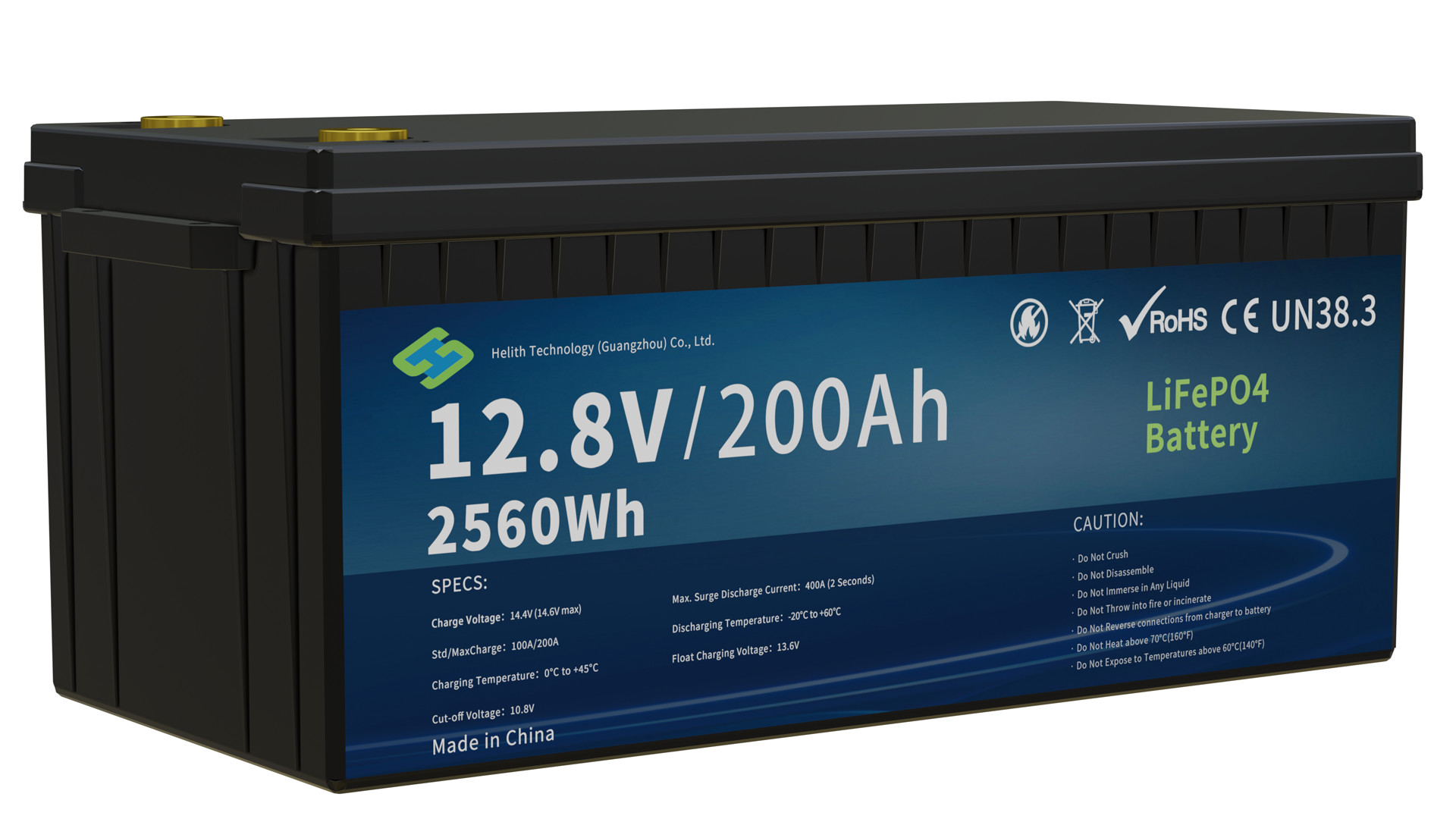 High Energy Density 12V LiFePO4 Lithium Battery for Long Cycle Life and Hertz 12200 Prismatic Cells