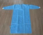 PP / SMS Disposable Surgical Scrubs Patient Gown Coverall With Knit Cuff