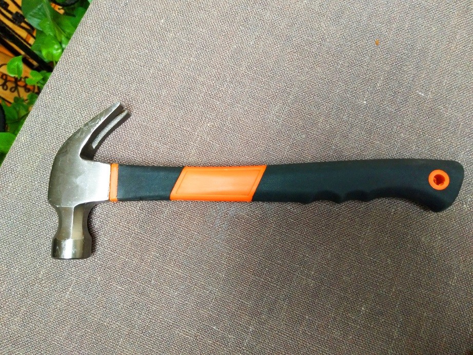 8OZ-24OZ Forged Steel Claw hammer/Carpenter hammer(XL0020-2) with polishing surface and double color handle
