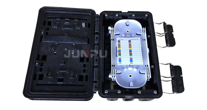2 In 16 Out FTTH Fiber Optic Splice Enclosure / Optical Fiber Joint Closure 24 Core