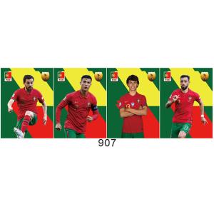 Quality New 3D Soccer Star Posters Famous Football Star Europe America Football Flip 3D Poster For Kids Room Boy Bedroom Wall Ar wholesale