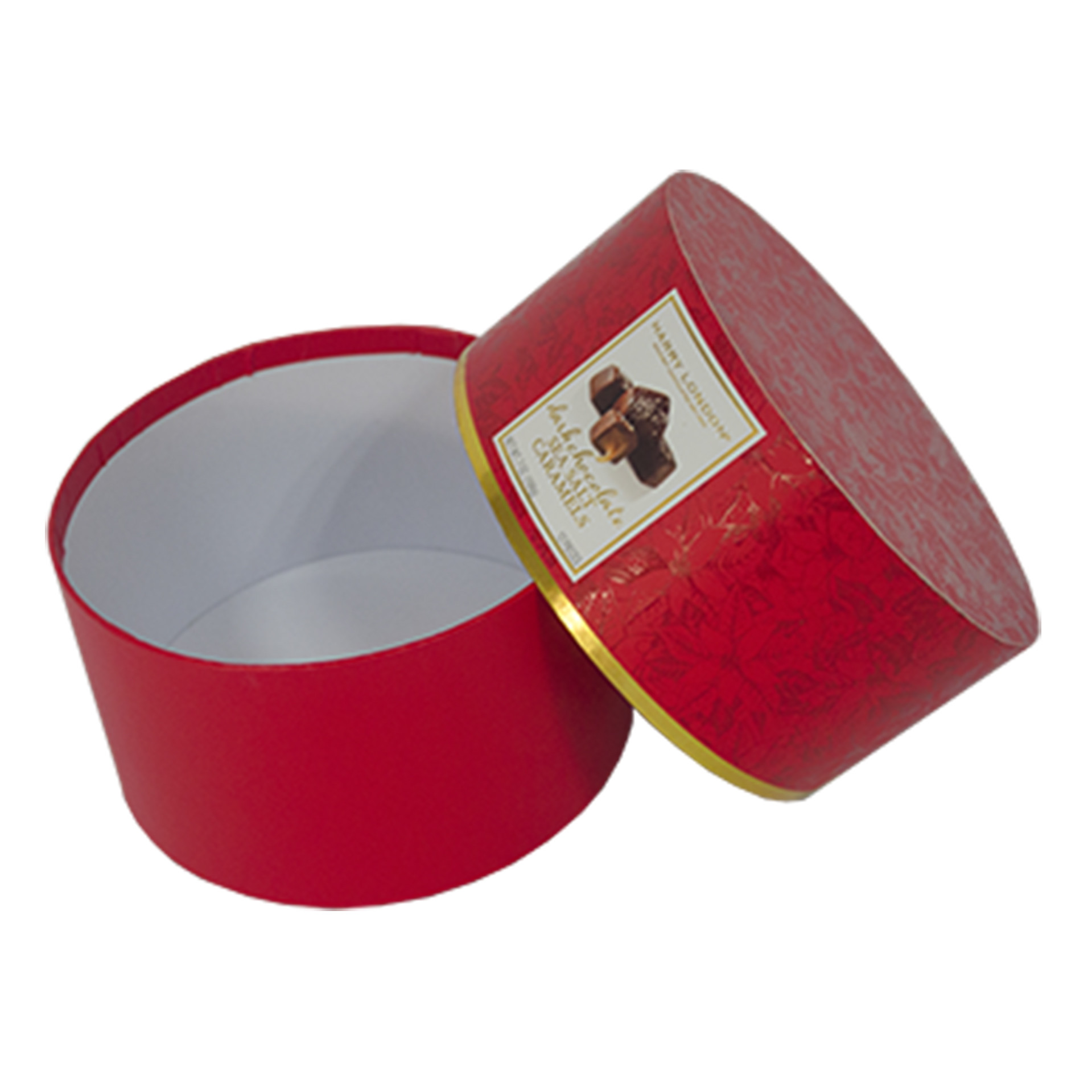 Rolled Lid Kraft Paper Tube Packaging With Colorful Inside Printing