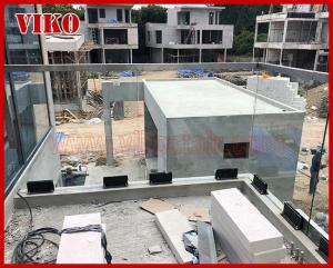 Quality Glass Spigot For Glass Railing VH105SB UChannel Cap Handrail 304 stainless steel Glass Spigot Tempered glass RailingClea wholesale