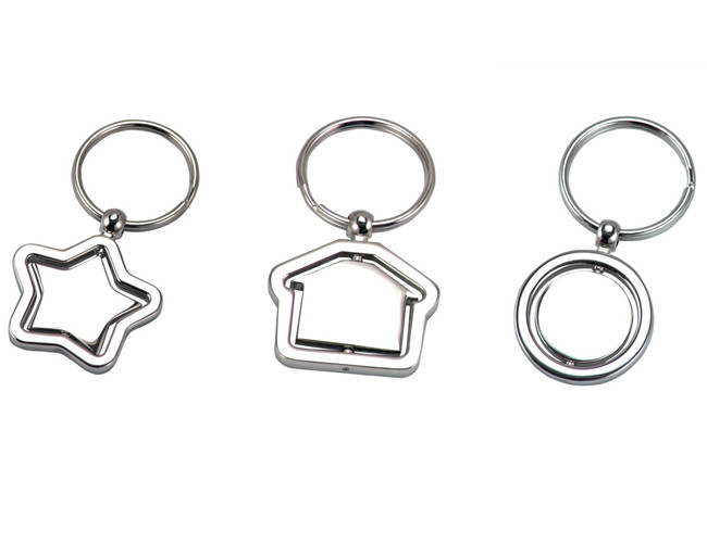 Souvenir Gift Cute Metal Keychain Iron Star Keychain Bulk Rotatable Iron