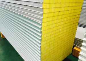 Quality Steel 50mm 75mm Fiber Glass Wool Sandwich Panel wholesale