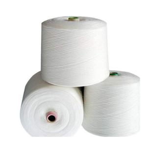 Quality White Recycled Cotton Yarn For Bed Linen Heat Resistance High Strength wholesale