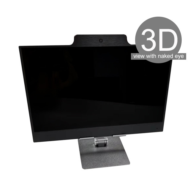Single Viewpoint 4K 3D Monitor Eye Tracking 15.6" UHD 3D Monitor No Glasses Needed Naked Eye