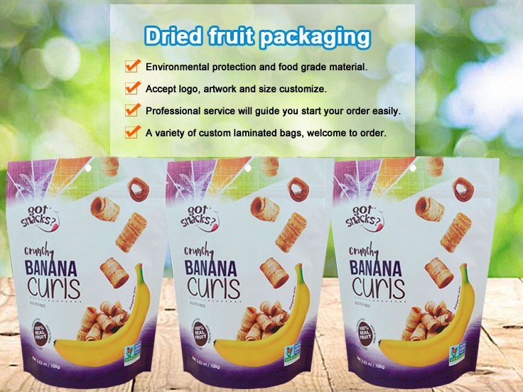 High Barrier zipper lock stand up 3 Sides Seal Heat Seal Pouches bottom gusset dry Fruits Plastic food Packing Bag