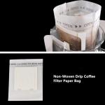 Non Woven Paper Cotton Drip Coffee Filter Bags 3 Side Seal Food Grade Customized