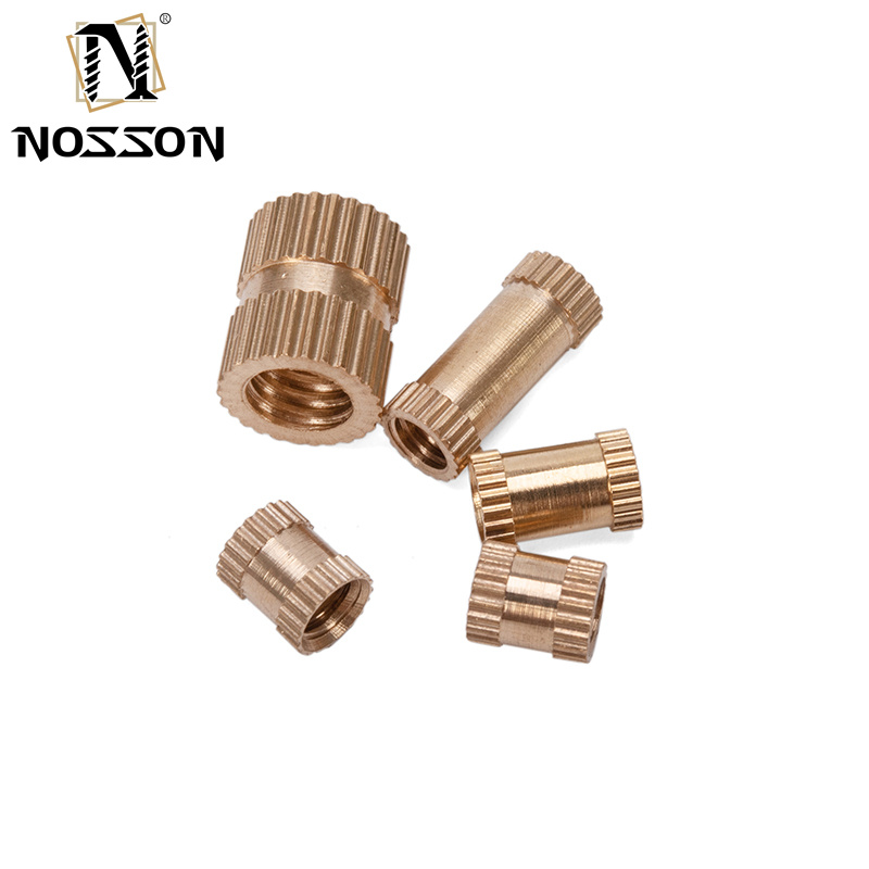 Injection Molded Copper Insert Nut for Food Beverage GB809 M3 M4 M5 M6 M8 M10 M12 1/4 3/8 5/16 Brass Copper Embedded Nut