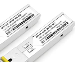 Quality TX1550nm/RX1490nm SFP Fiber Transceiver 1.25G SFP 80km SC Connector BIDI wholesale