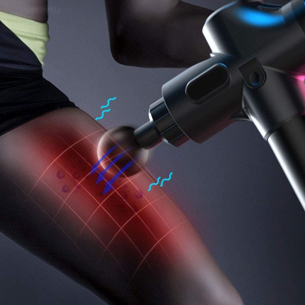 30 Speeds Handheld Muscle Massager Low Noise 45db Portable Professional Massage Gun