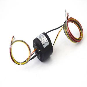 Quality 220VAC 300 Rpm K Type Thermocouple Slip Ring With Black Aluminium Housing wholesale