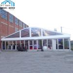 Large Transparent Arcum Tent Glass Wall Galvanized Steel Connector